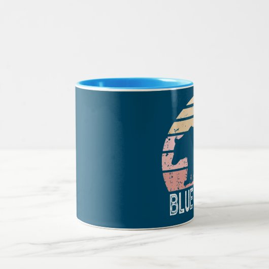 Blue Ridge Retro Bär Zweifarbige Tasse (Mittel)