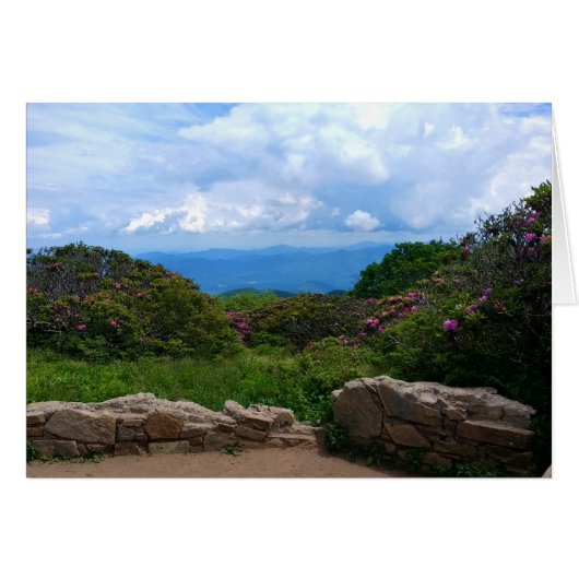 Blue Ridge Spring Card (Vorderseite (Horizontal))