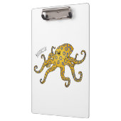 Blue-ringed octopus cartoon illustration klemmbrett (Links)