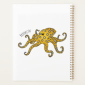 Blue-ringed octopus cartoon illustration planer (Rückseite)