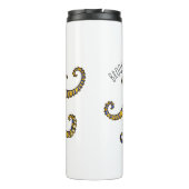 Blue-ringed octopus cartoon illustration thermosbecher (Rückseite)