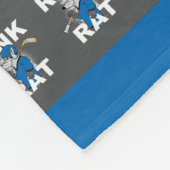Blue Rink Rat Hockey Fleecedecke (Ecke)