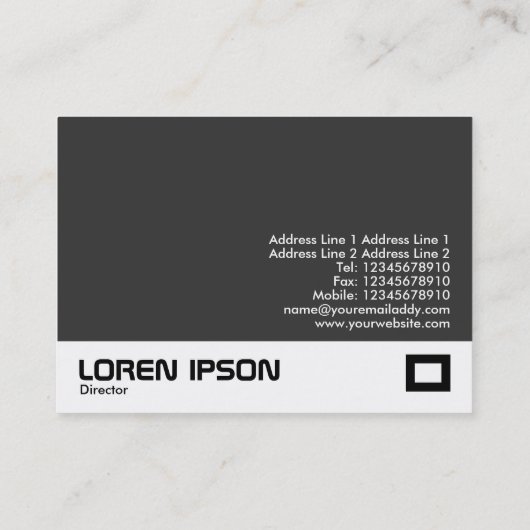 Blue Ripple Abstrakt Visitenkarte (Rückseite)