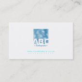 Blue Ripple / Ocean Waves Effect Business Card Visitenkarte (Vorderseite)