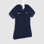 Blue Ripstop Uniform Personalisierter Beruf Ornament (Vorderseite)