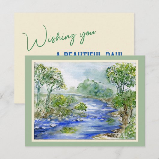 Blue River Anytime Card Postkarte (Vorne/Hinten)