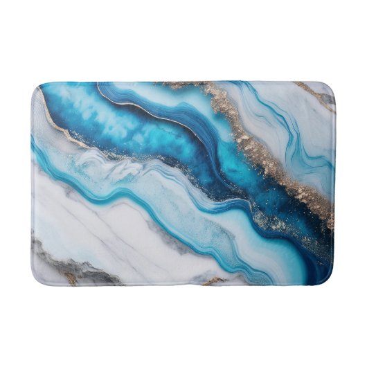 Blue River Marble Badematte (Vorderseite)
