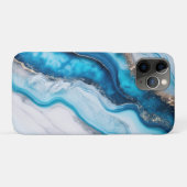 Blue River Marble Case-Mate iPhone Hülle (Rückseite (Horizontal))