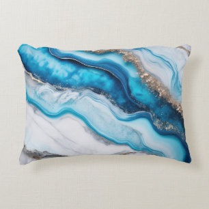 Blue River Marble Dekokissen