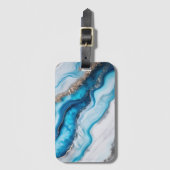 Blue River Marble Gepäckanhänger (Vorderseite Vertikal)