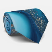 Blue River Marble Krawatte (Gerollt)