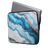 Blue River Marble Laptopschutzhülle (Vorderseite Links)