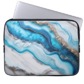 Blue River Marble Laptopschutzhülle (Vorderseite)