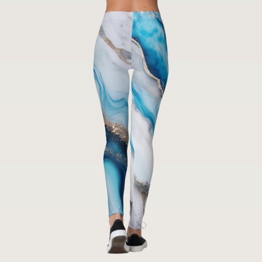 Blue River Marble Leggings (Rückseite)