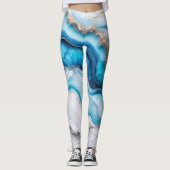 Blue River Marble Leggings (Vorderseite)