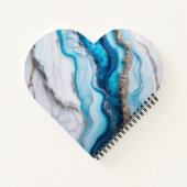 Blue River Marble Notizblock (Rückseite)