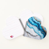 Blue River Marble Notizblock (Innenseite)