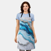Blue River Marble Schürze (Getragen)
