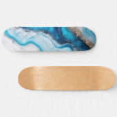 Blue River Marble Skateboard (Horizontal)