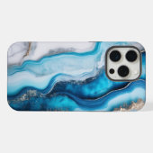 Blue River Marmor iPhone Hülle (Rückseite (Horizontal))
