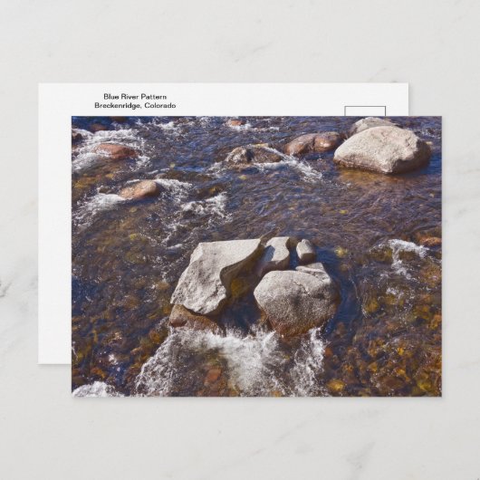 Blue River Pattern, Breckenridge Postkarte (Vorne/Hinten)