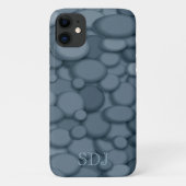 Blue River Rock Monogram Case-Mate iPhone Hülle (Rückseite)