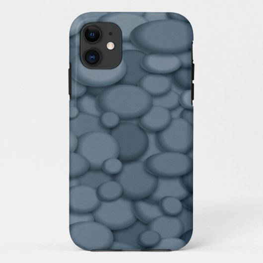 Blue River Rock Pebbles Art Case-Mate iPhone Hülle (Rückseite)