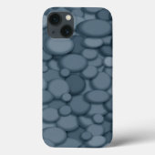 Blue River Rock Pebbles Art Case-Mate iPhone Hülle (Rückseite)