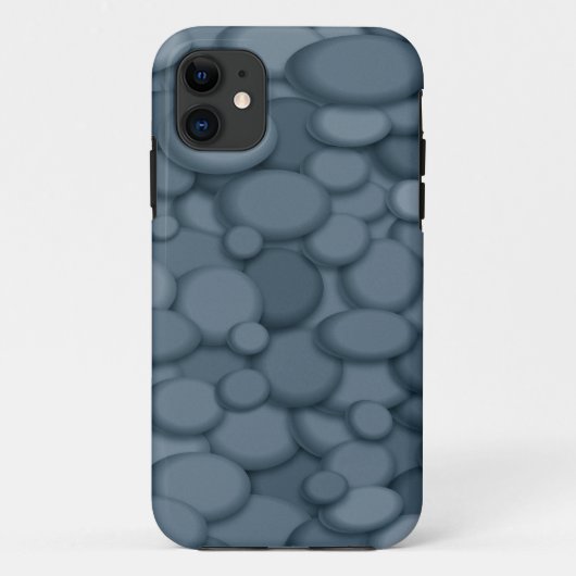 Blue River Rock Pebbles Art Case-Mate iPhone Hülle (Rückseite)