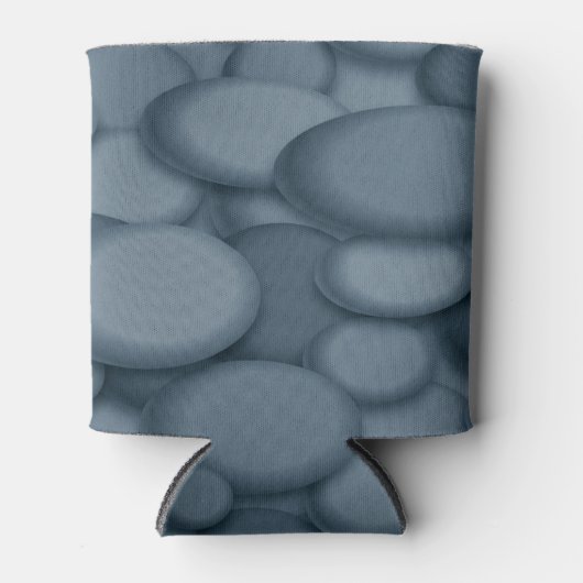Blue River Rock Pebbles Art Dosenkühler (Vorderseite)