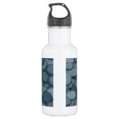 Blue River Rock Pebbles Art Edelstahlflasche (Rückseite)