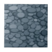 Blue River Rock Pebbles Art Fliese (Vorderseite)