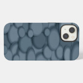 Blue River Rock Pebbles Art iPhone Hülle (Rückseite (Horizontal))