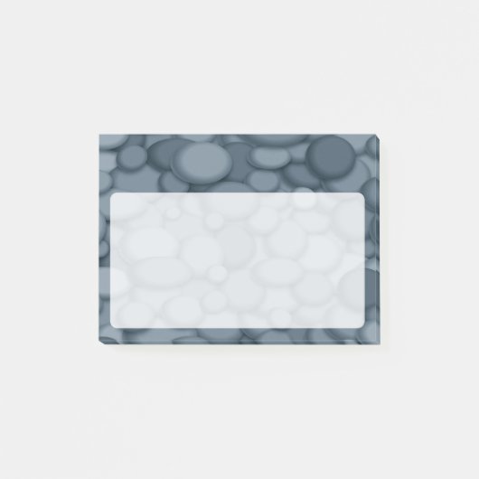 Blue River Rock Pebbles Art Post-it Klebezettel (Vorderseite)