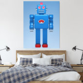 Blue Robot 02 Leinwanddruck (Insitu (Schlafzimmer))