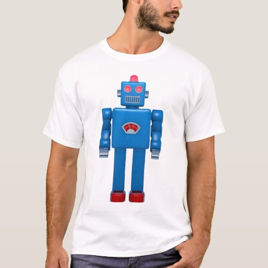 Blue Robot 02 T-Shirt (Vorderseite)