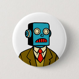 Blue Robot Button