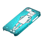 Blue Robot Girl iPhone Case (unten)