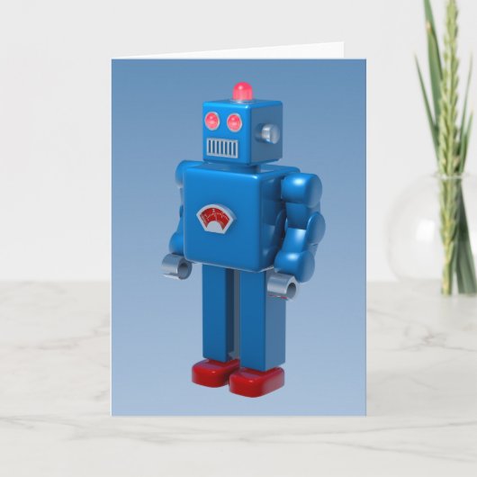 Blue Robot Karte (Vorderseite)