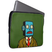 Blue Robot Laptopschutzhülle (Vorne Rechts)