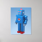Blue Robot Leinwanddruck (Vorderseite)