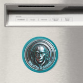 Blue Robot Mask - Aufstieg der AI dominioN Magnet (In Situ (Geschirrspüler))