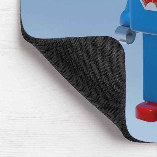 Blue Robot Mousepad (Ecke)