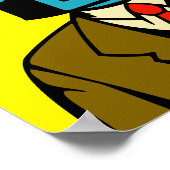 Blue Robot Poster (Ecke)