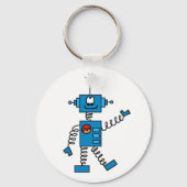 Blue Robot Schlüsselanhänger (Vorderseite)