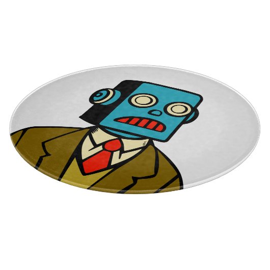 Blue Robot Schneidebrett (Ecke)