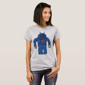 Blue Robot T-Shirt (Vorne ganz)