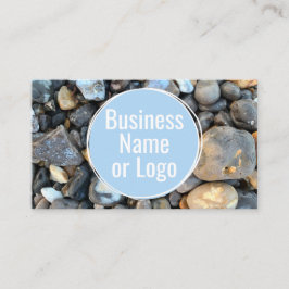 Blue Rock Nature Themed Business Card Visitenkarte