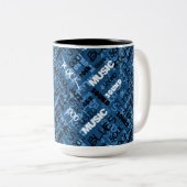 Blue Rock Pop R & B Music Zweifarbige Tasse (VorderseiteRechts)