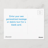 Blue Rocket Ship Weltraumkids Vielen Dank | Junge Postkarte (Rückseite)